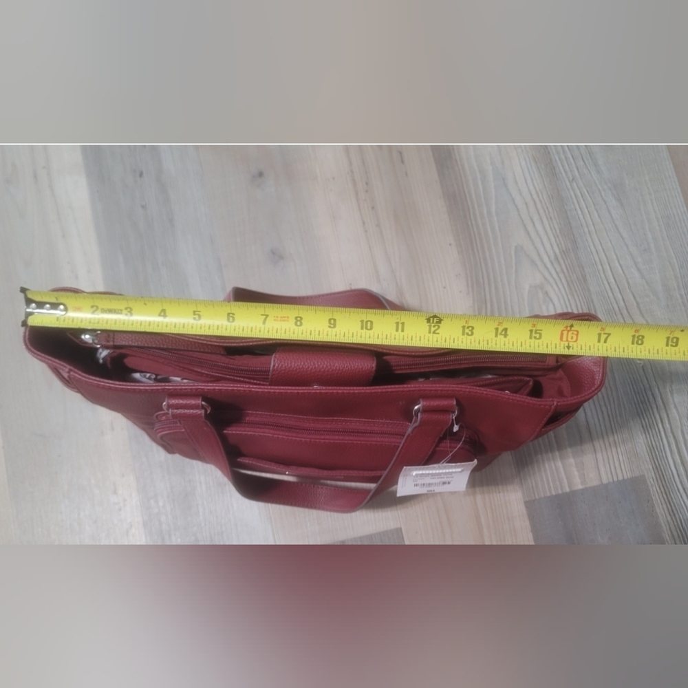 Liz Claiborne Roxy work tote red - Picture 5 of 7